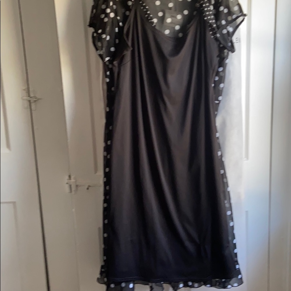 Polka dot faux wrap dress - Picture 5 of 6